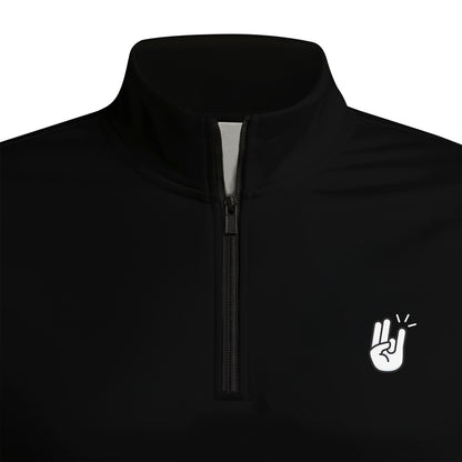 Two in Pink One in Stink Half Zip Pullover