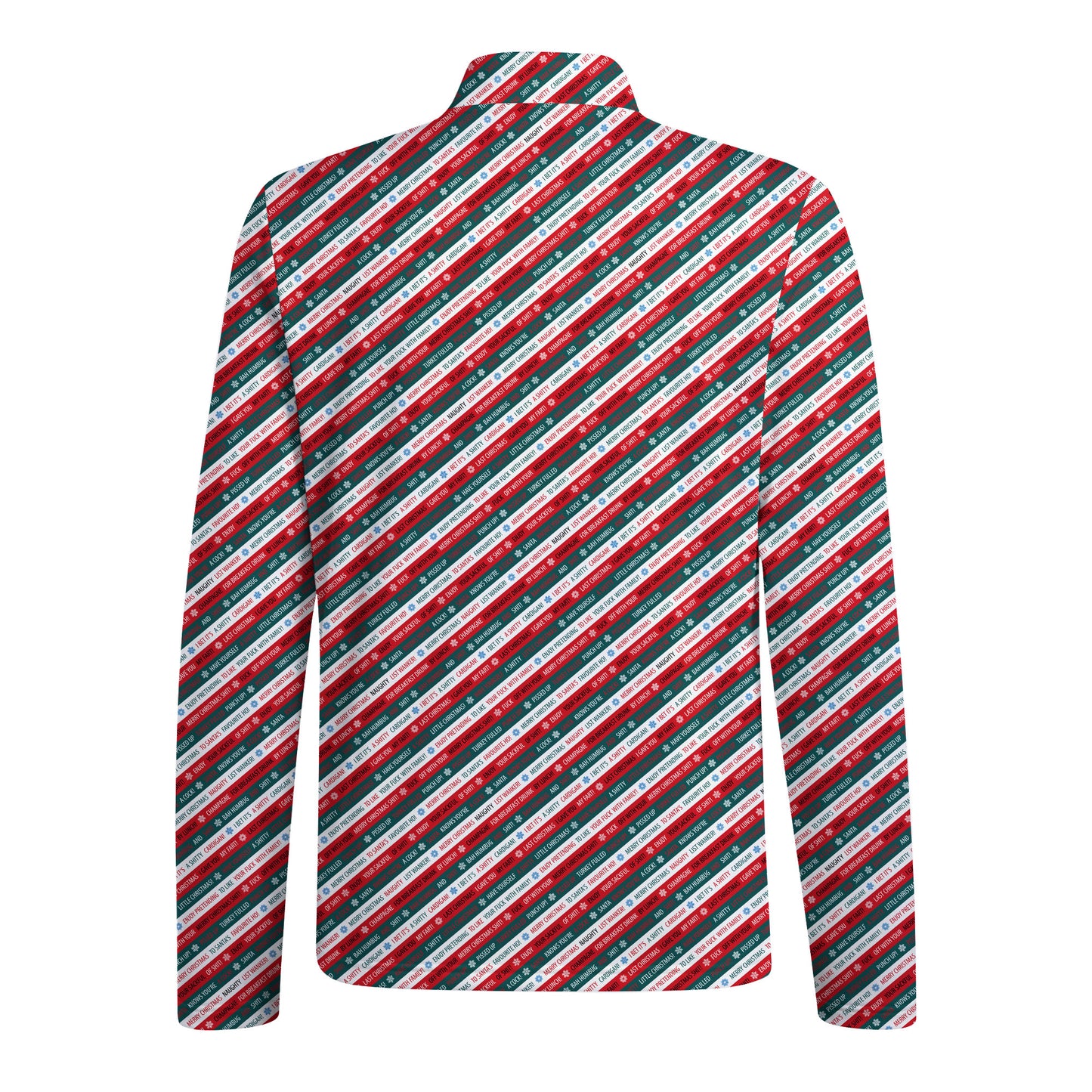 Xmas Rude Joke Half Zip Pullover