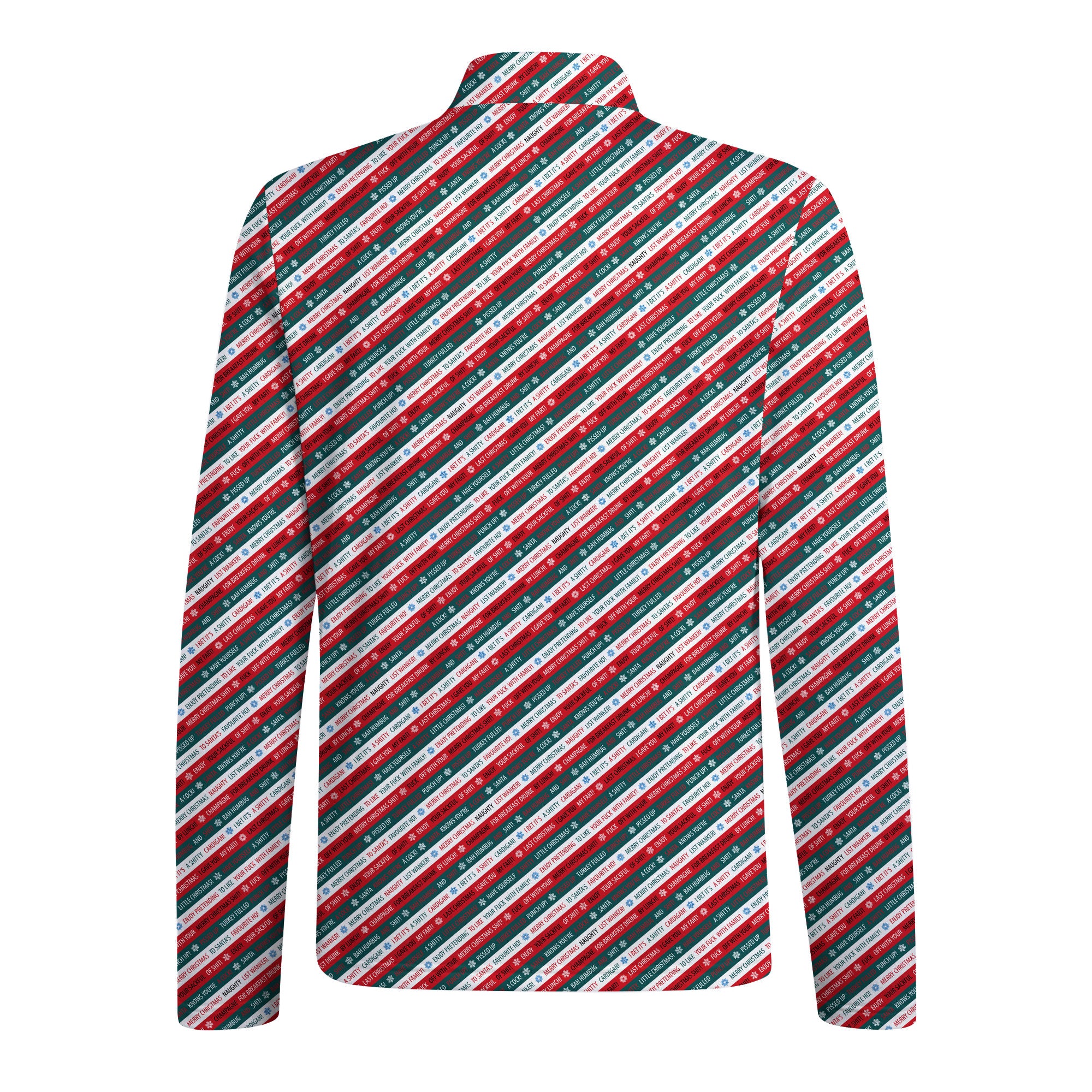 Xmas Rude Joke Half Zip Pullover