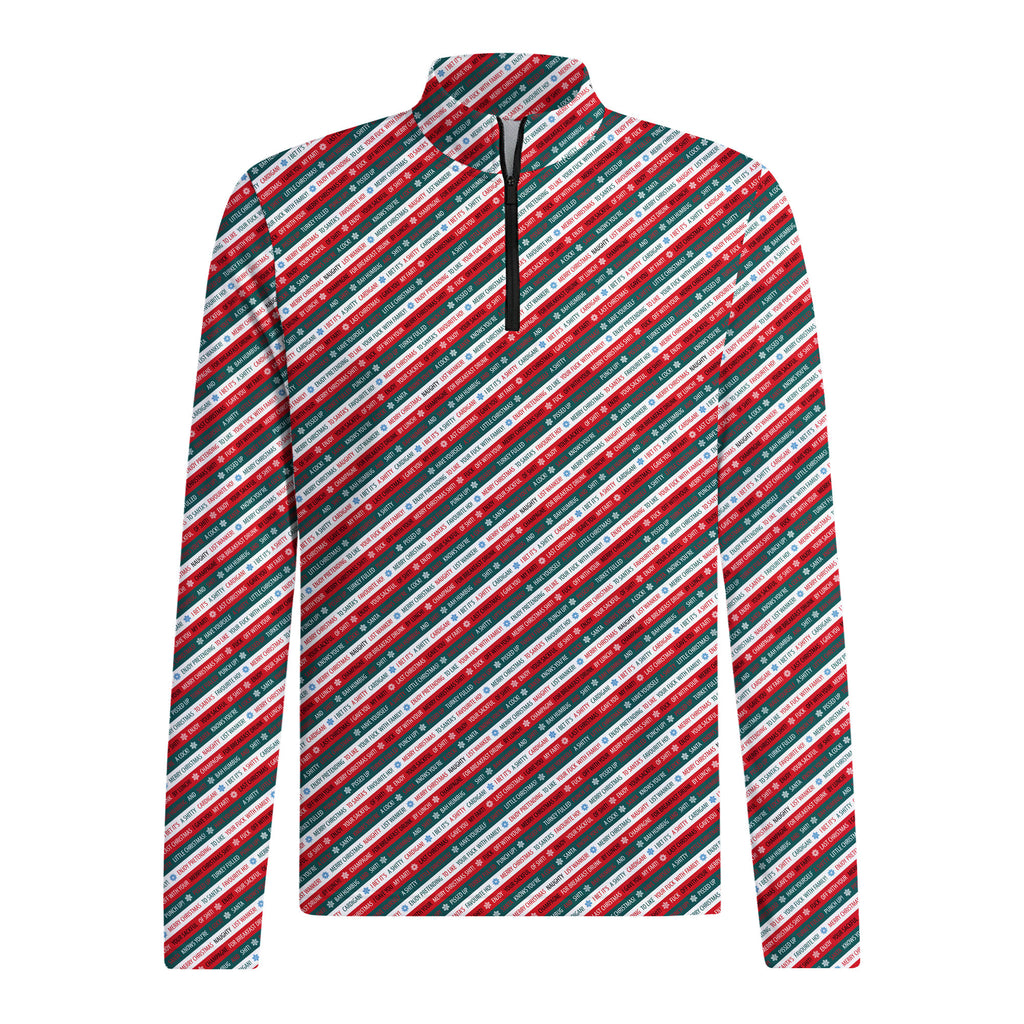 Xmas Rude Joke Half Zip Pullover