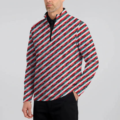 Xmas Rude Joke Half Zip Pullover