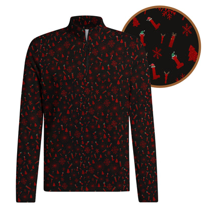 Dirty Christmas Half Zip Pullover