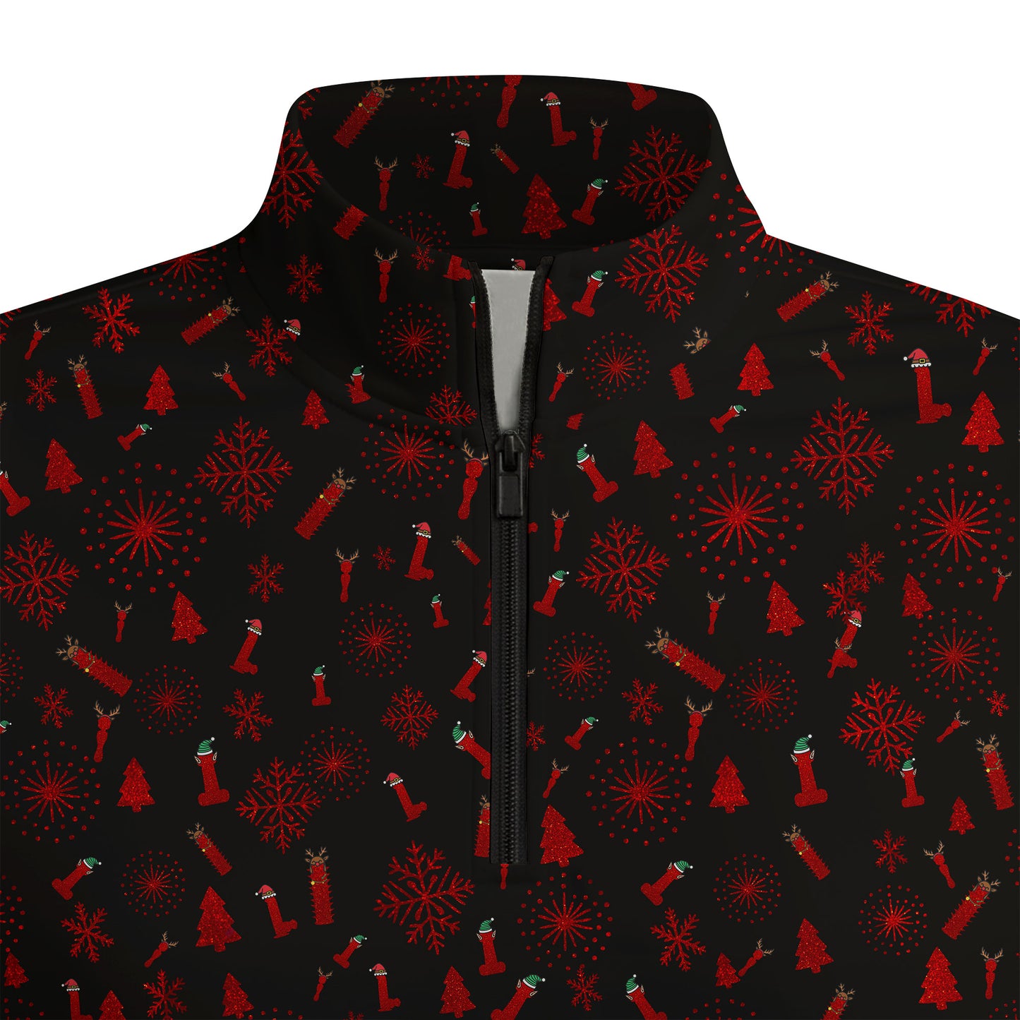 Dirty Christmas Half Zip Pullover
