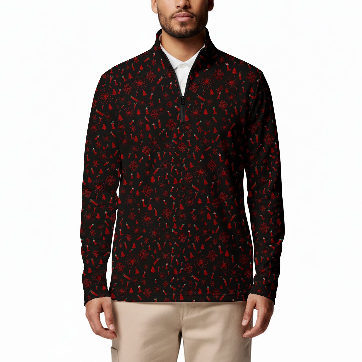 Dirty Christmas Half Zip Pullover