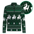 Reindeer Rizz Half Zip Pullover-Half Zip Pullover-Gerbera Prints
