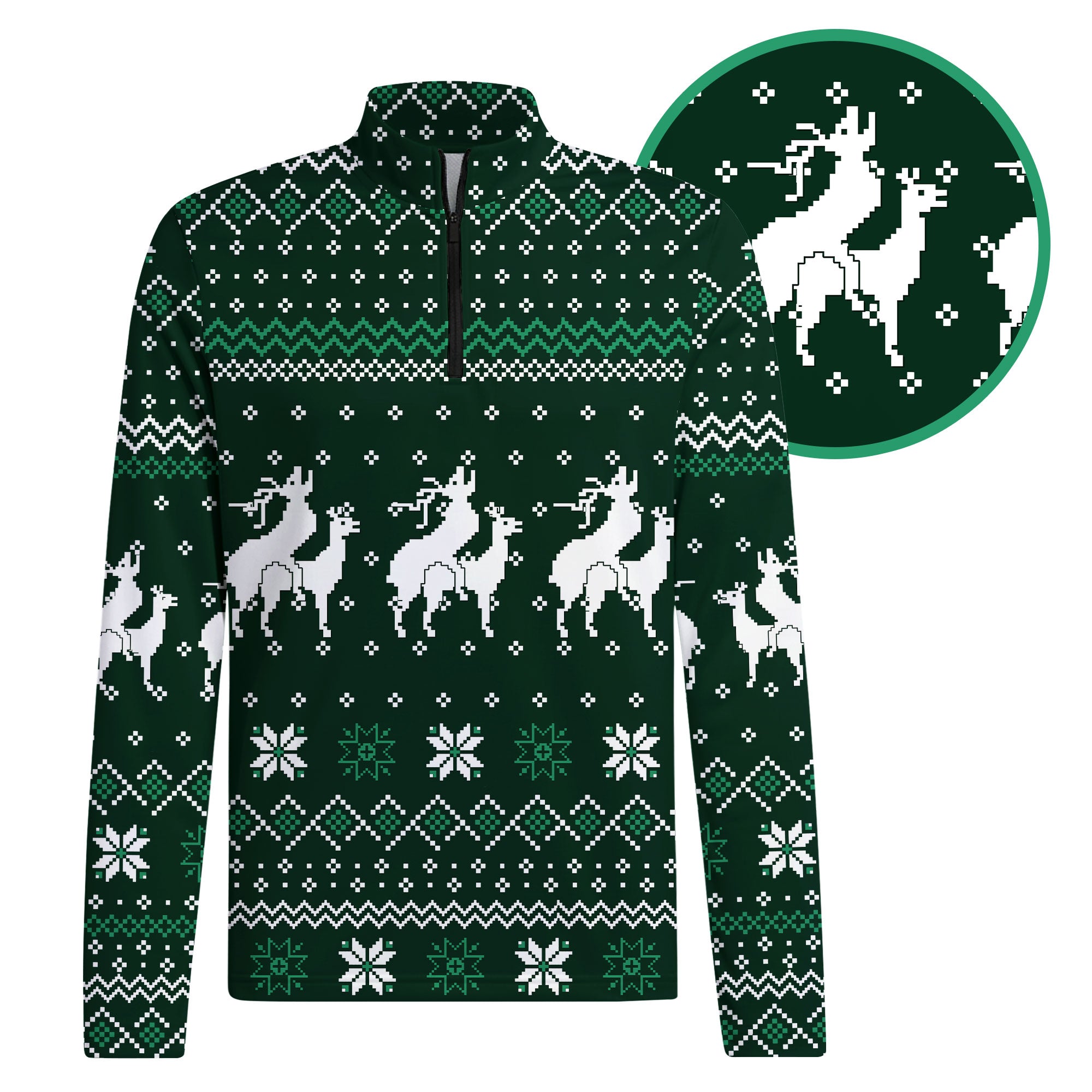 Reindeer Rizz Half Zip Pullover