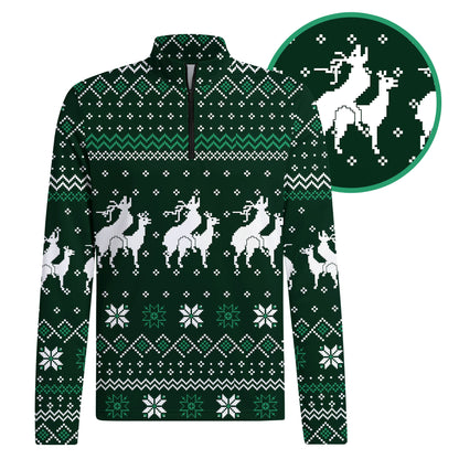 Reindeer Rizz Half Zip Pullover