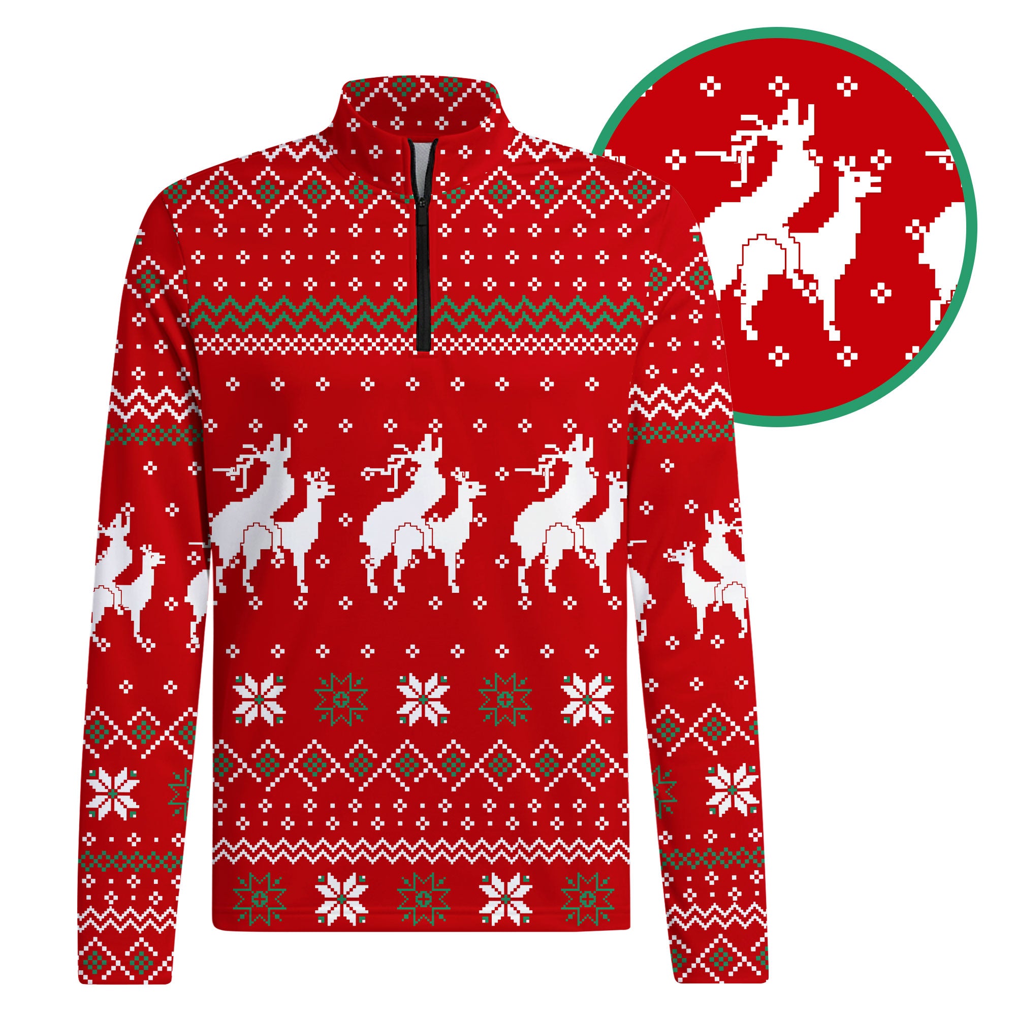 Reindeer Rizz Half Zip Pullover