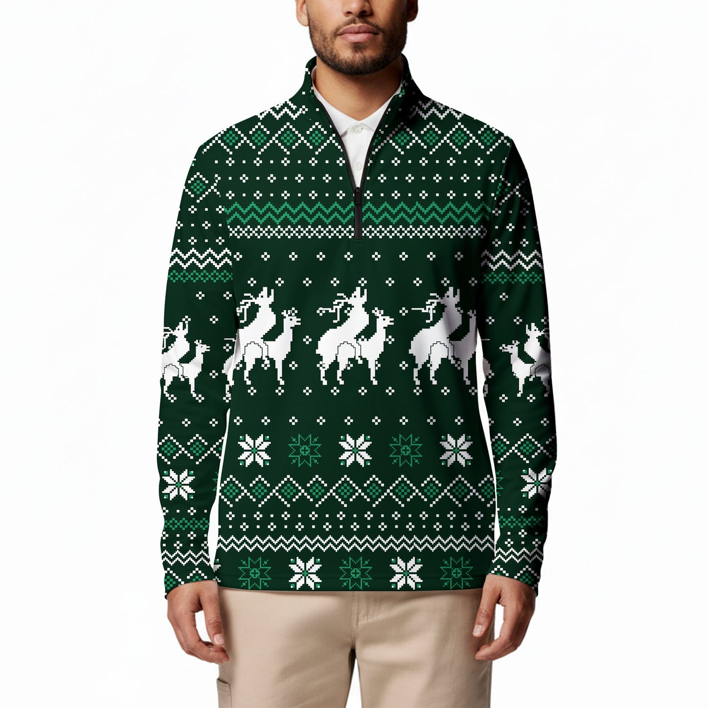 Reindeer Rizz Half Zip Pullover