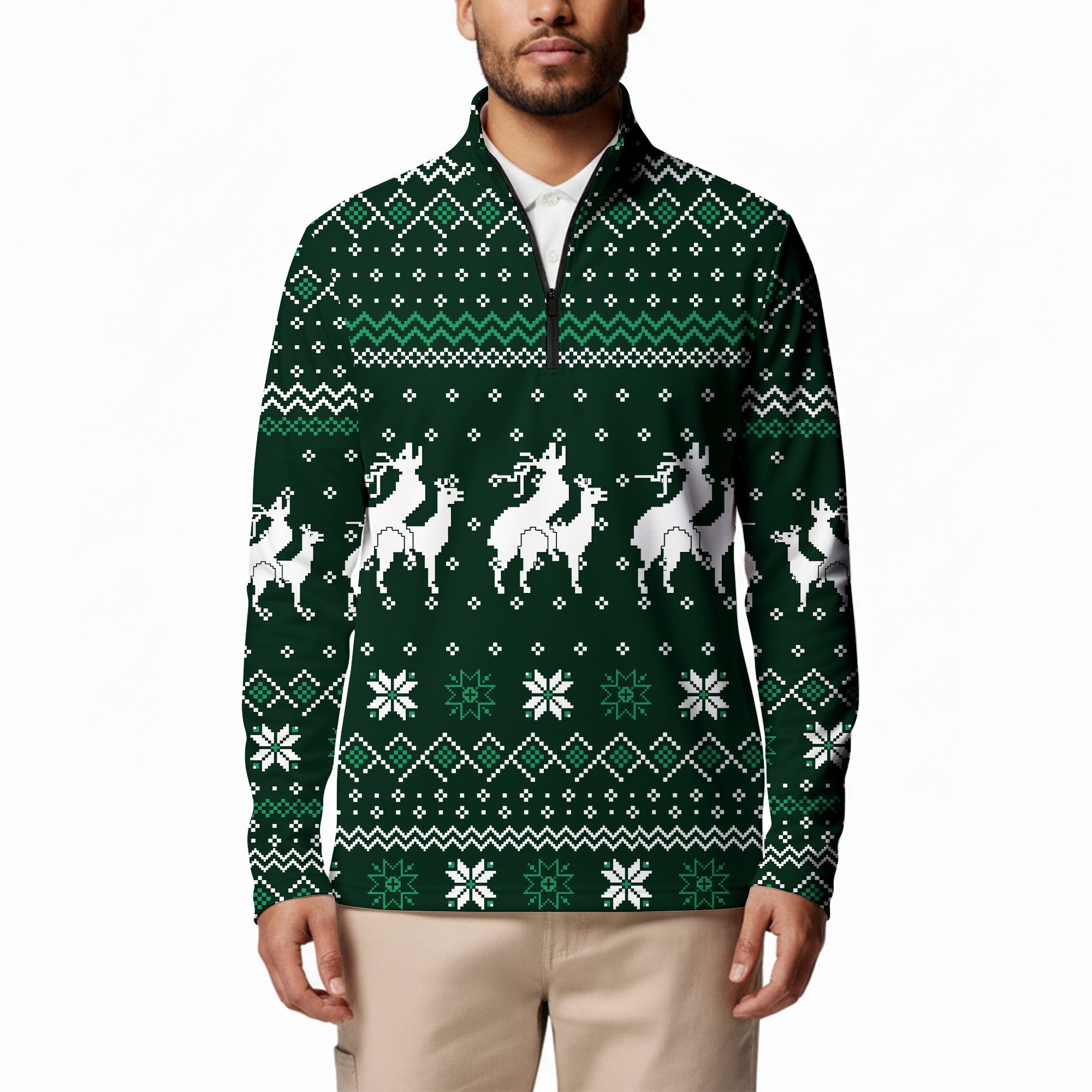 Reindeer Rizz Half Zip Pullover