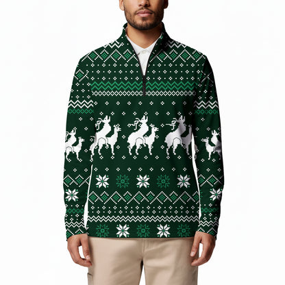 Reindeer Rizz Half Zip Pullover