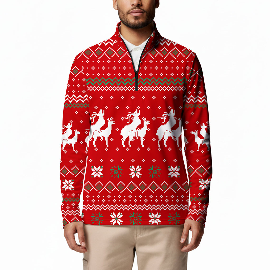 Reindeer Rizz Half Zip Pullover