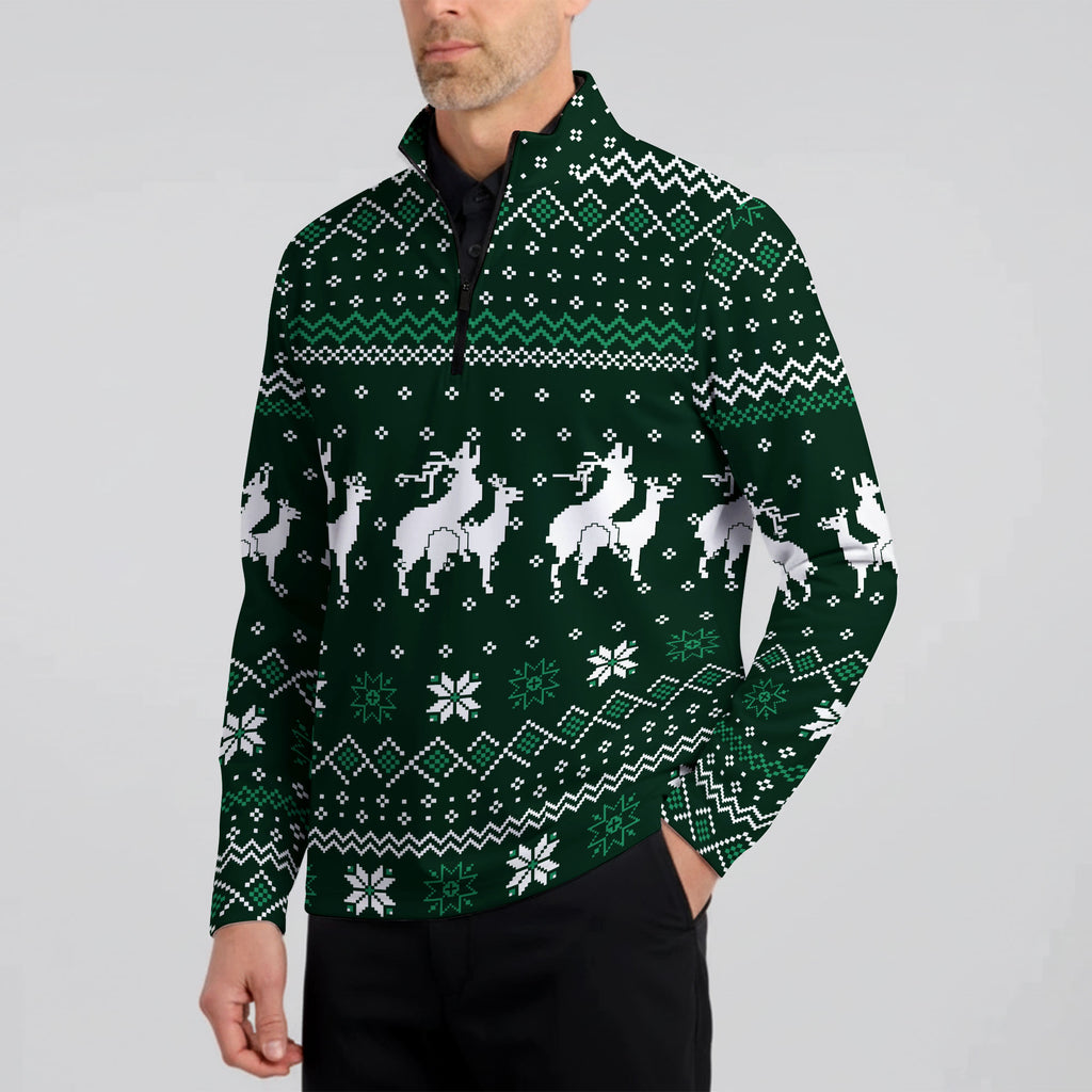 Reindeer Rizz Half Zip Pullover