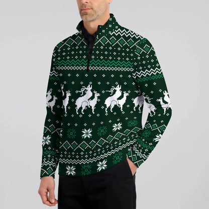 Reindeer Rizz Half Zip Pullover