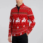 Reindeer Rizz Half Zip Pullover