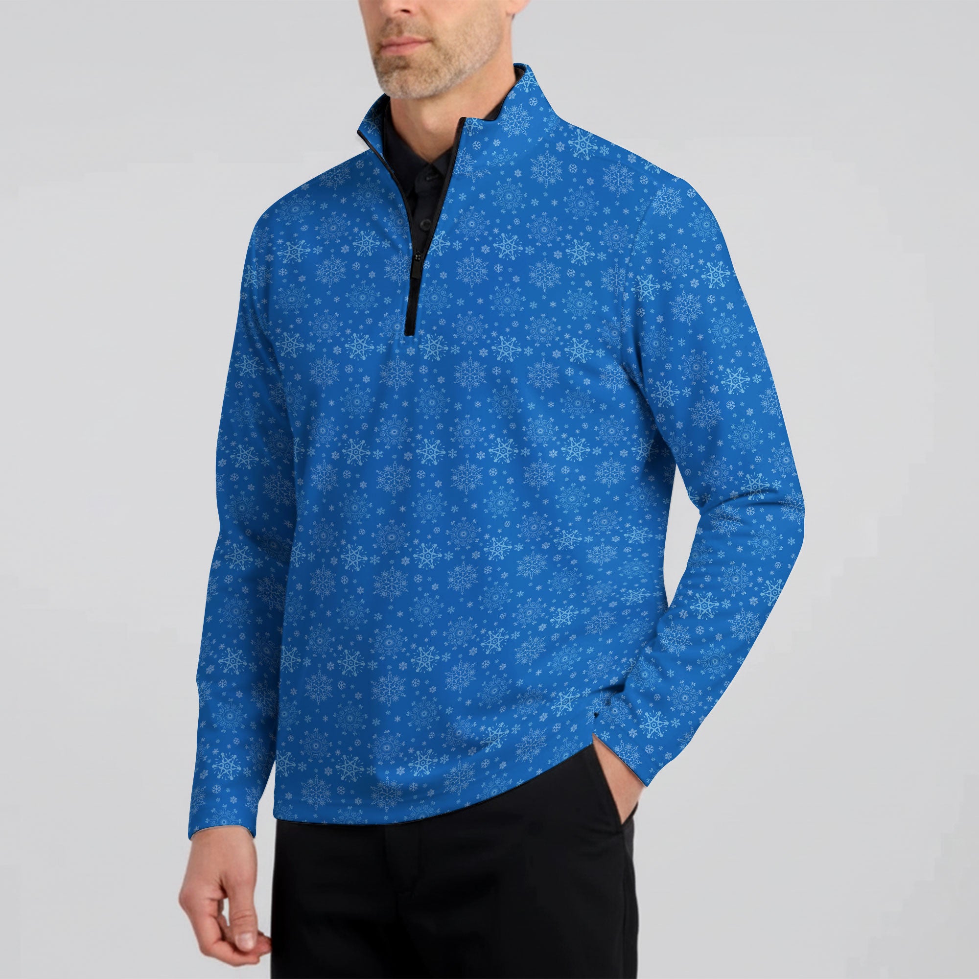 The Melt In Your Mouth Half Zip Pullover-Half Zip Pullover-Gerbera Prints