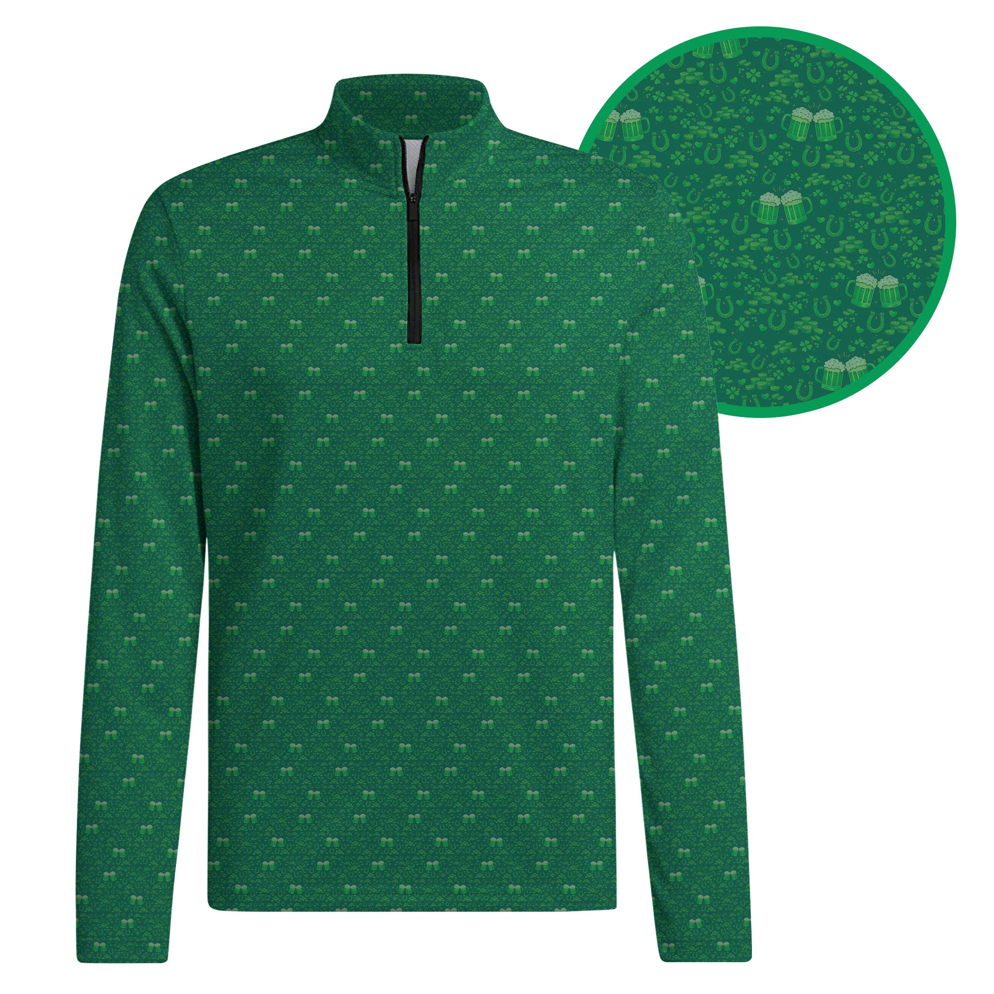 Lucky Pints Half Zip Pullover