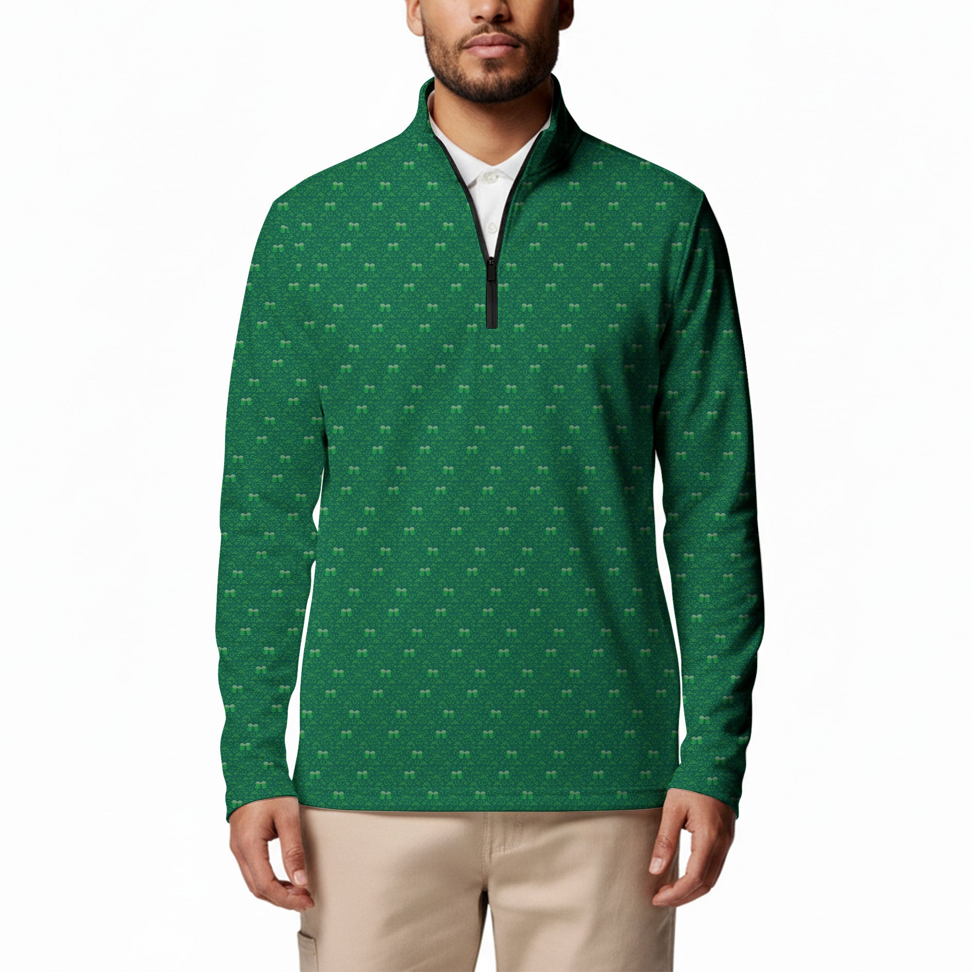 Lucky Pints Half Zip Pullover