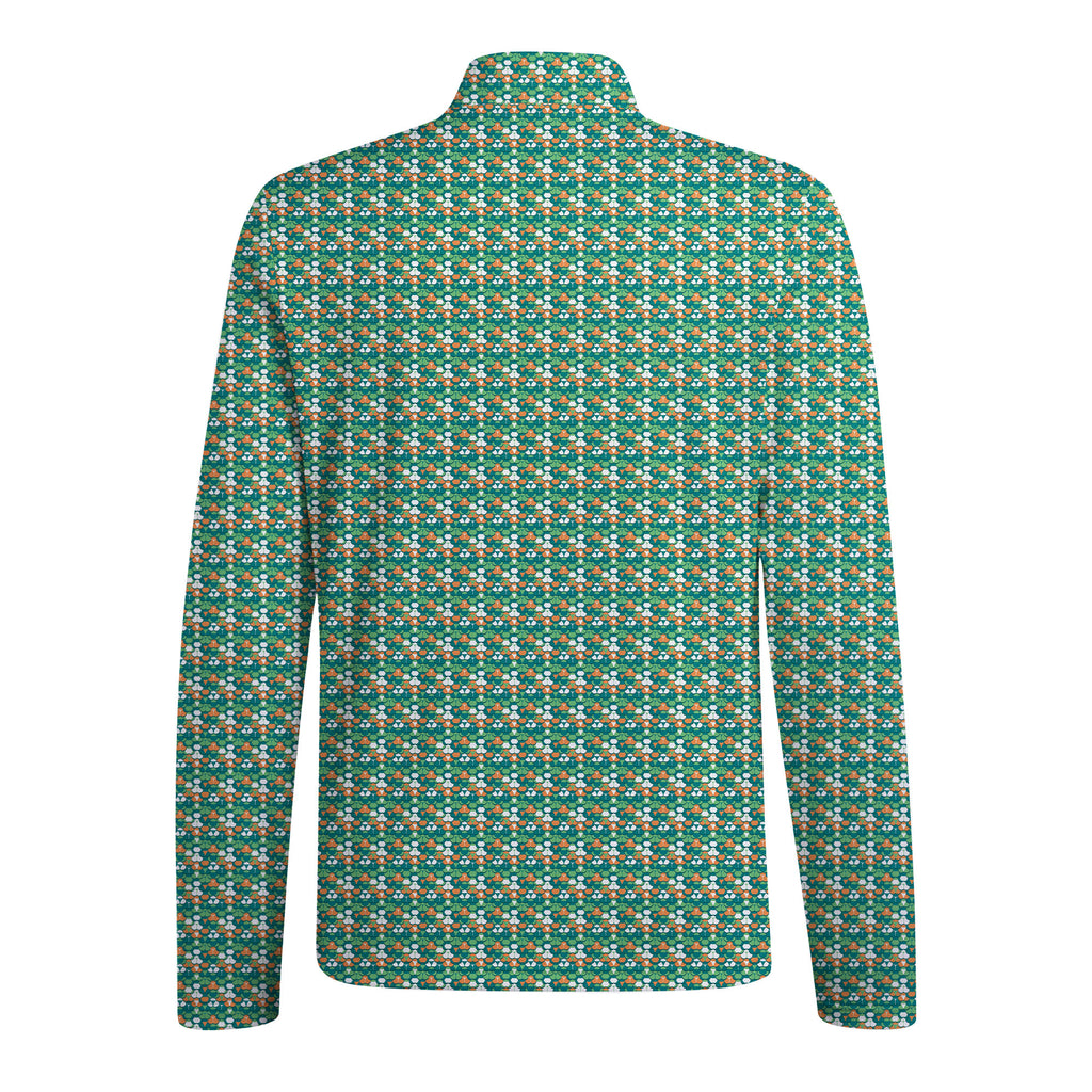 Green Cakes Half Zip Pullover