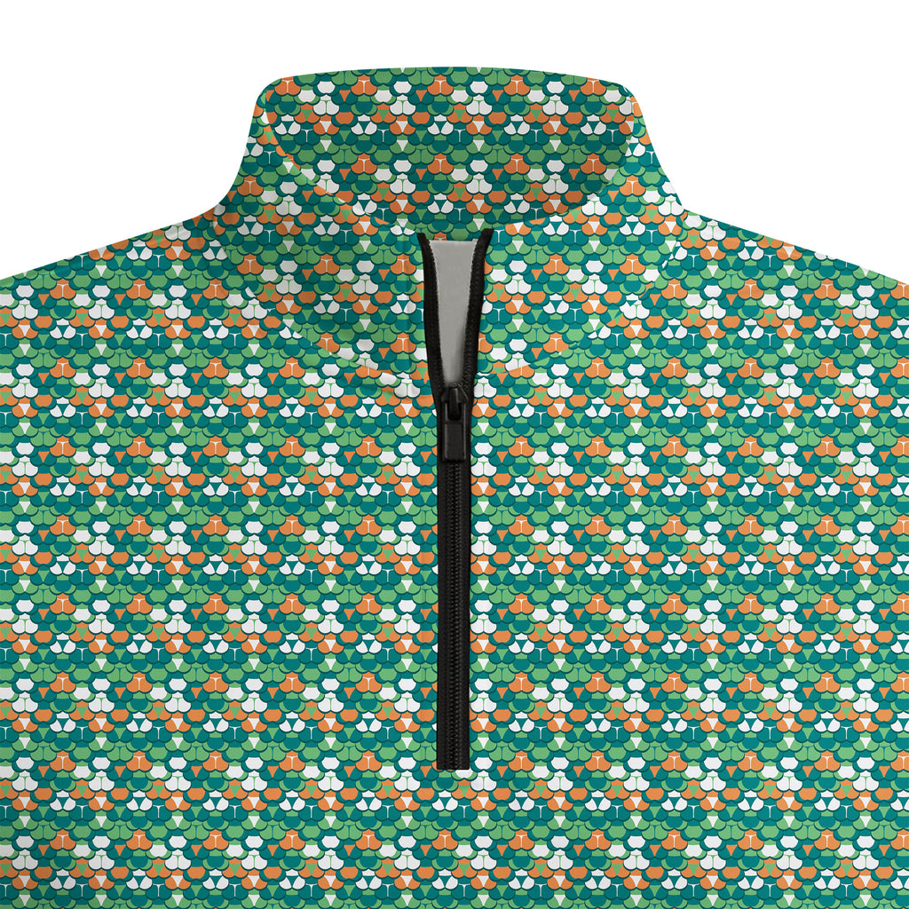 Green Cakes Half Zip Pullover