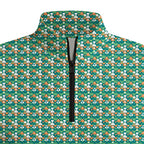 Green Cakes Half Zip Pullover