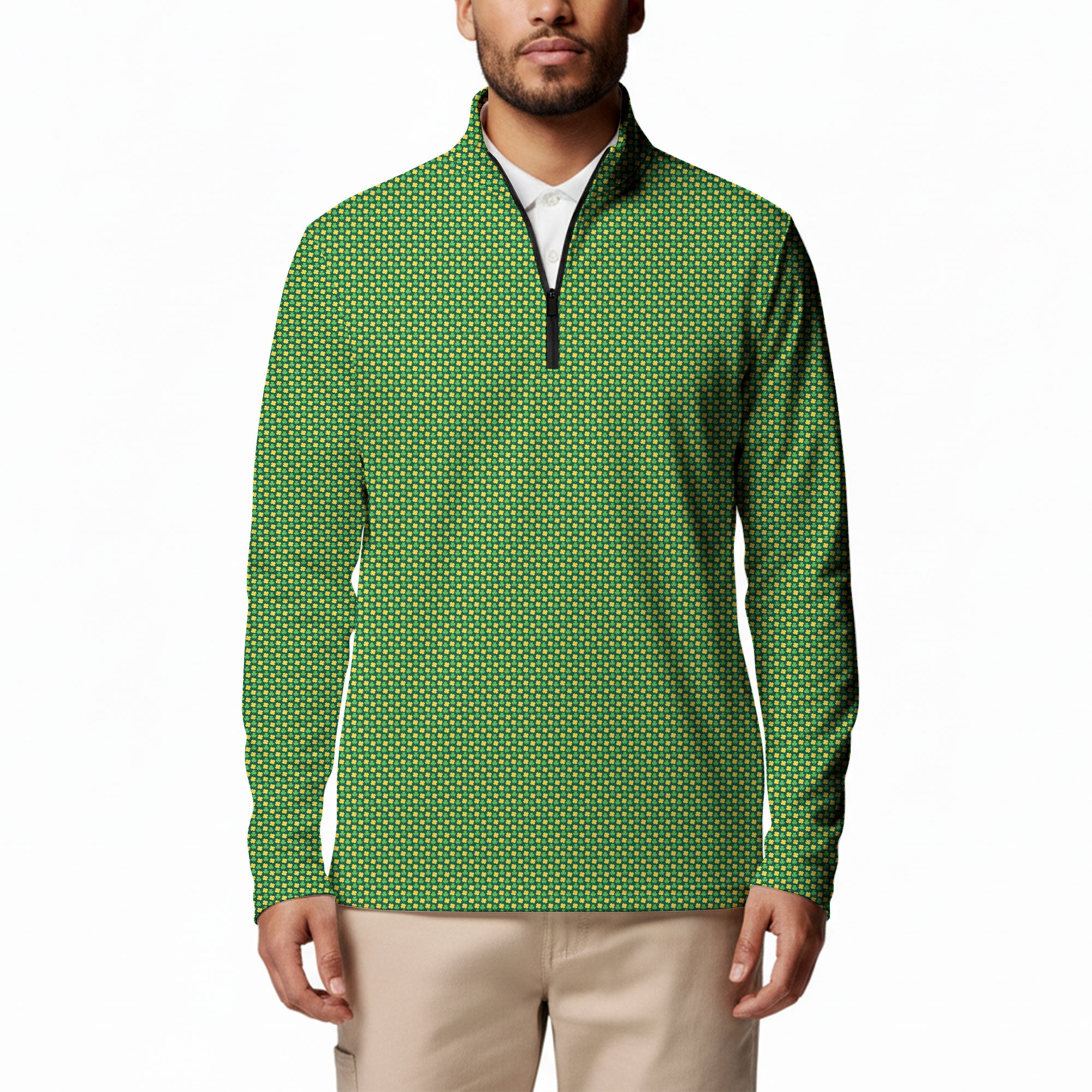 Shamrock Half Zip Pullover