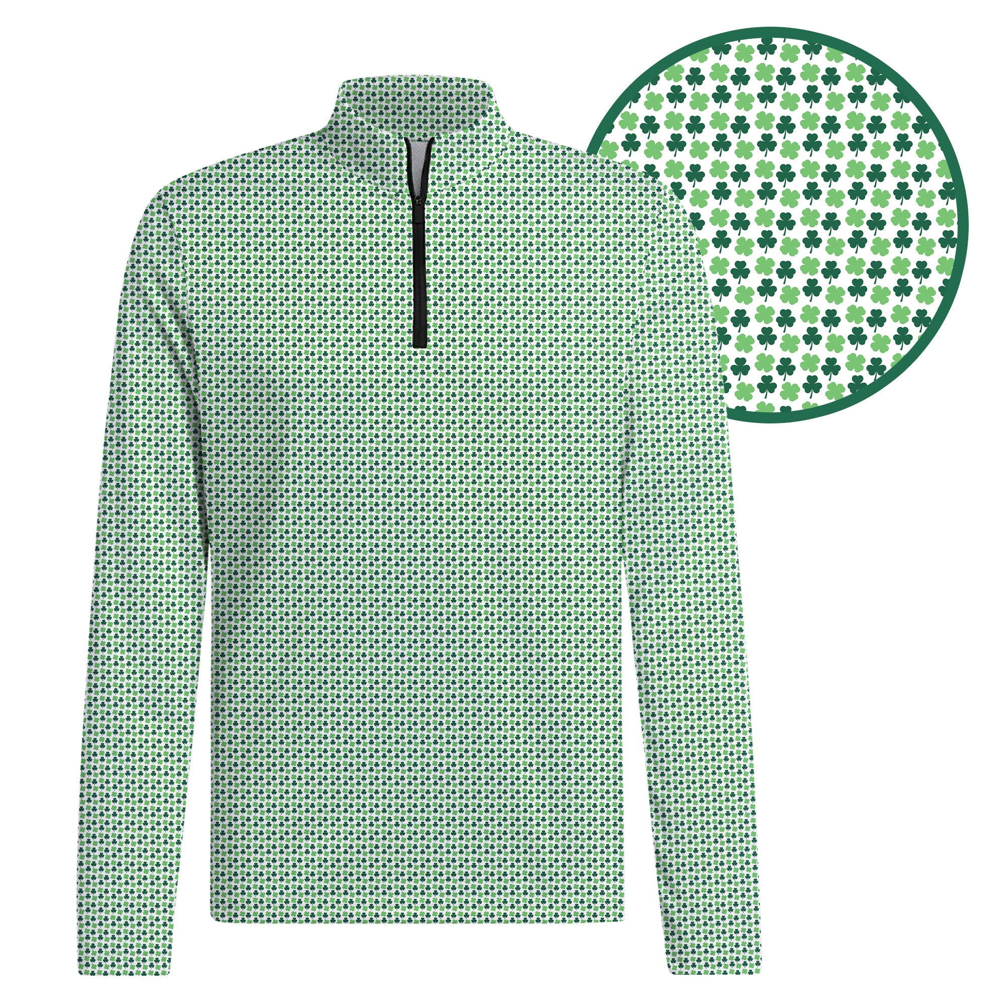 Shamrock Half Zip Pullover