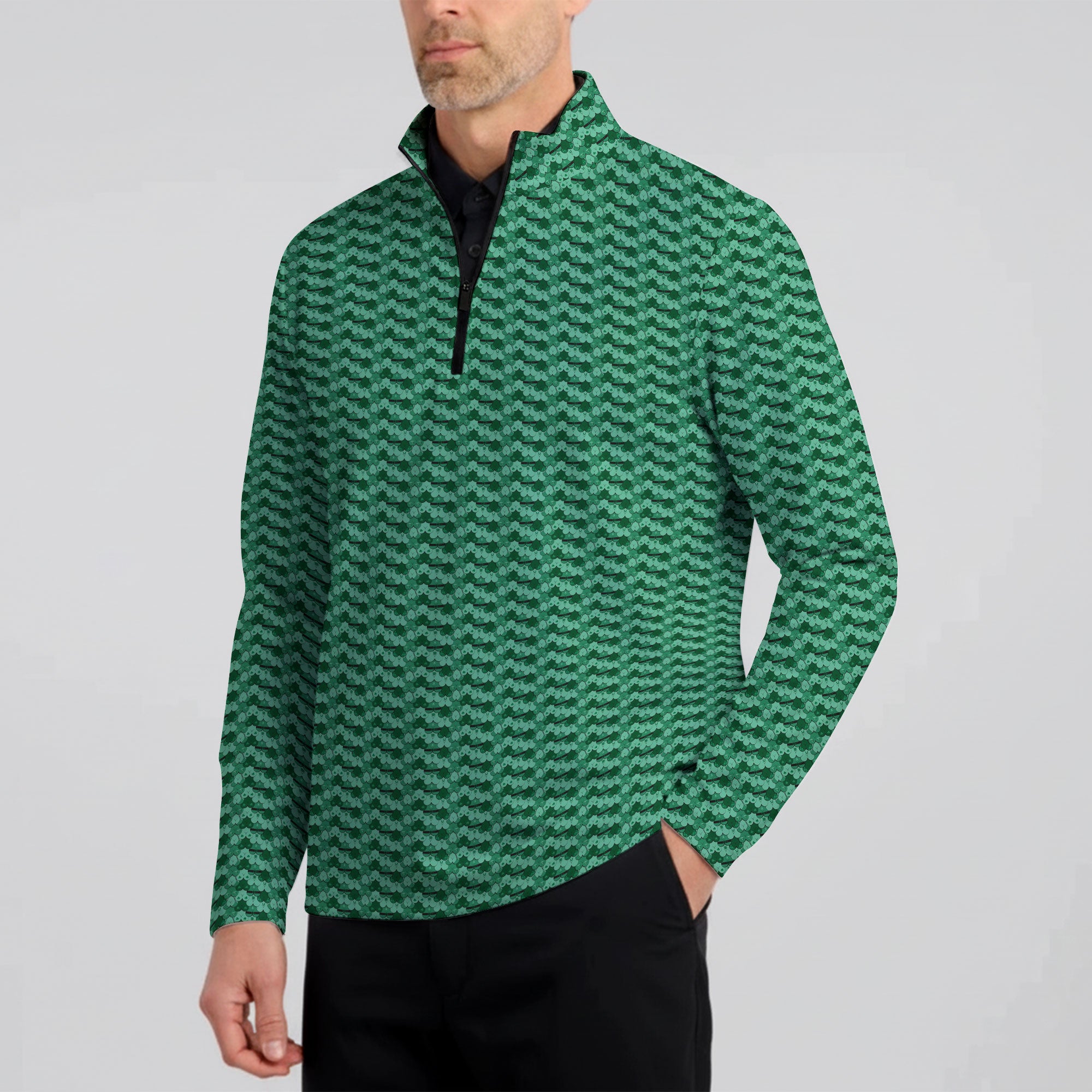 Lucky Chest Half Zip Pullover