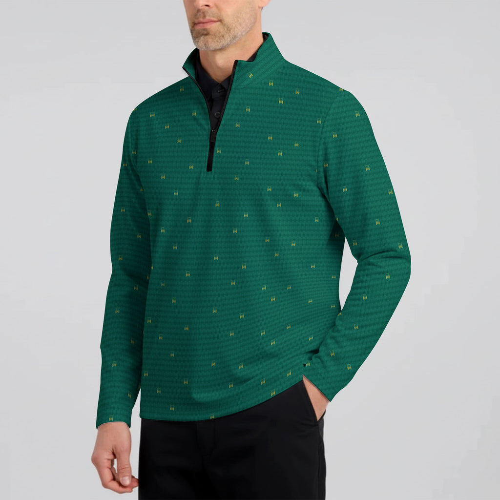 Masters Chair-Half Zip Pullover-Gerbera Prints