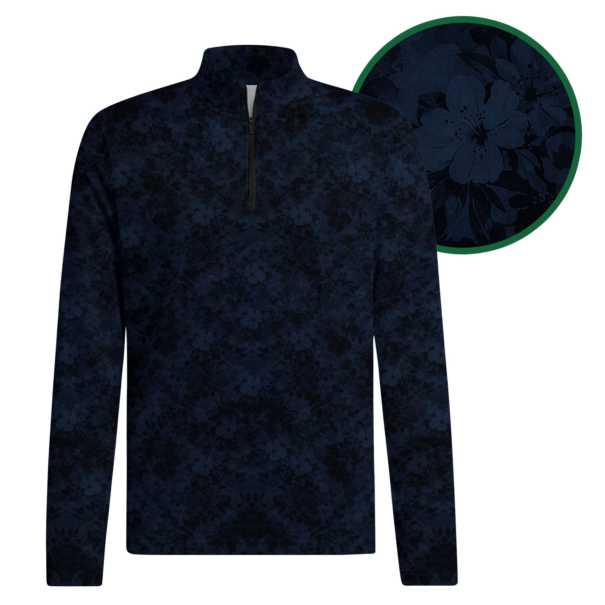 Masters Patrons-Half Zip Pullover-Gerbera Prints