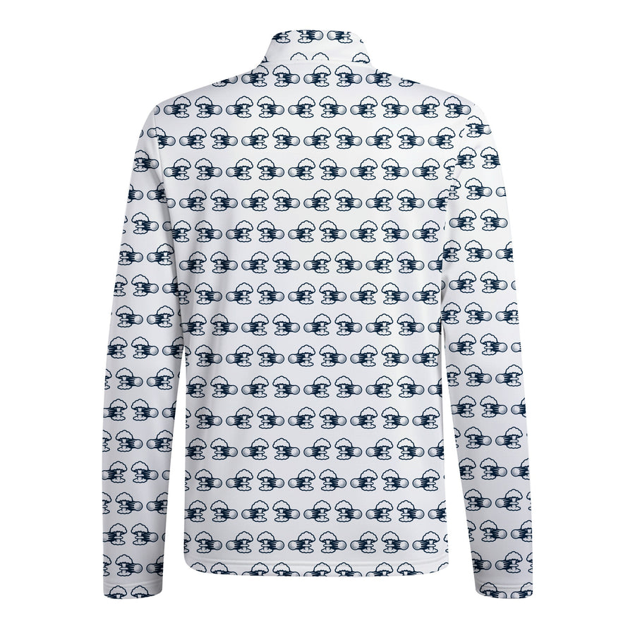 Back preview of Total Tee Destruction Half Zip Pullover with your team and number