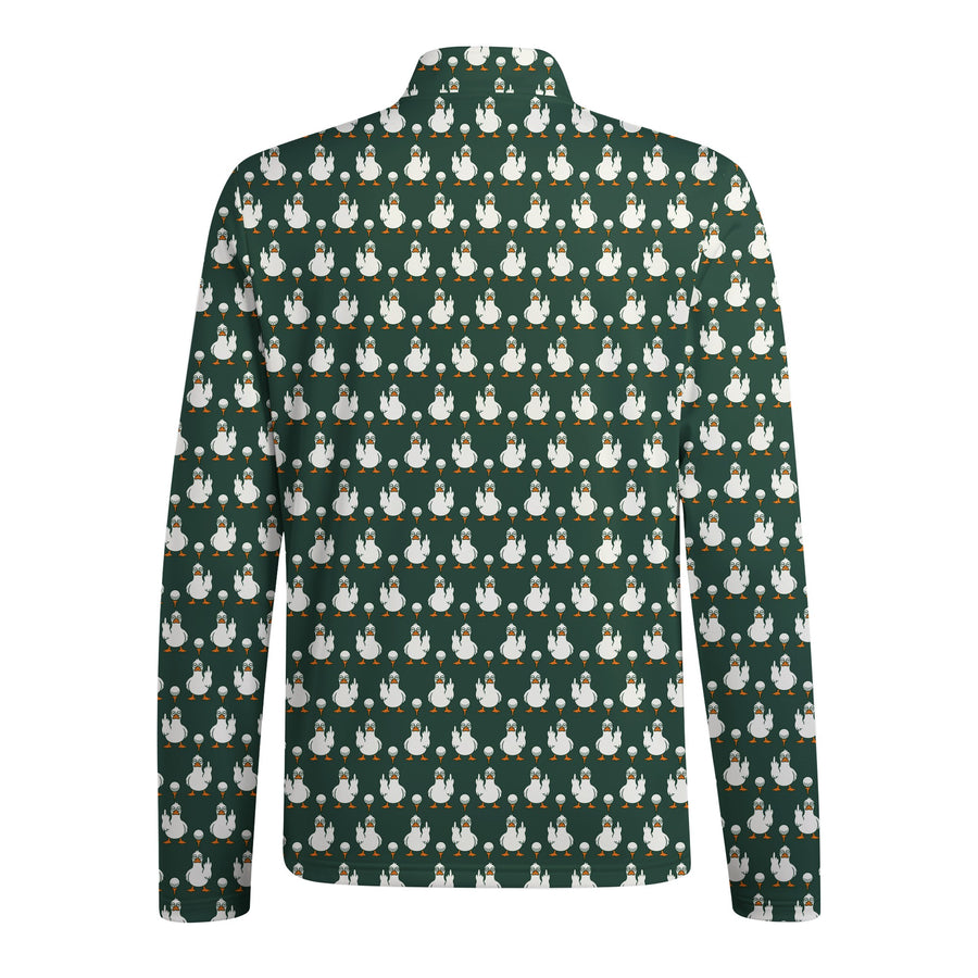 Back preview of Birdie Salute Half Zip Pullover with your team and number