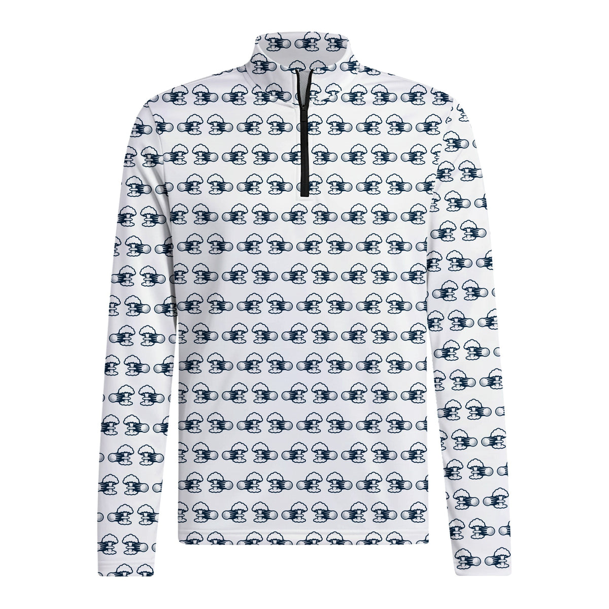 Total Tee Destruction Half Zip Pullover - Front