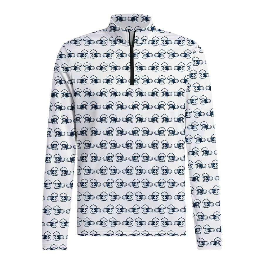 Front preview of Total Tee Destruction Half Zip Pullover with your name