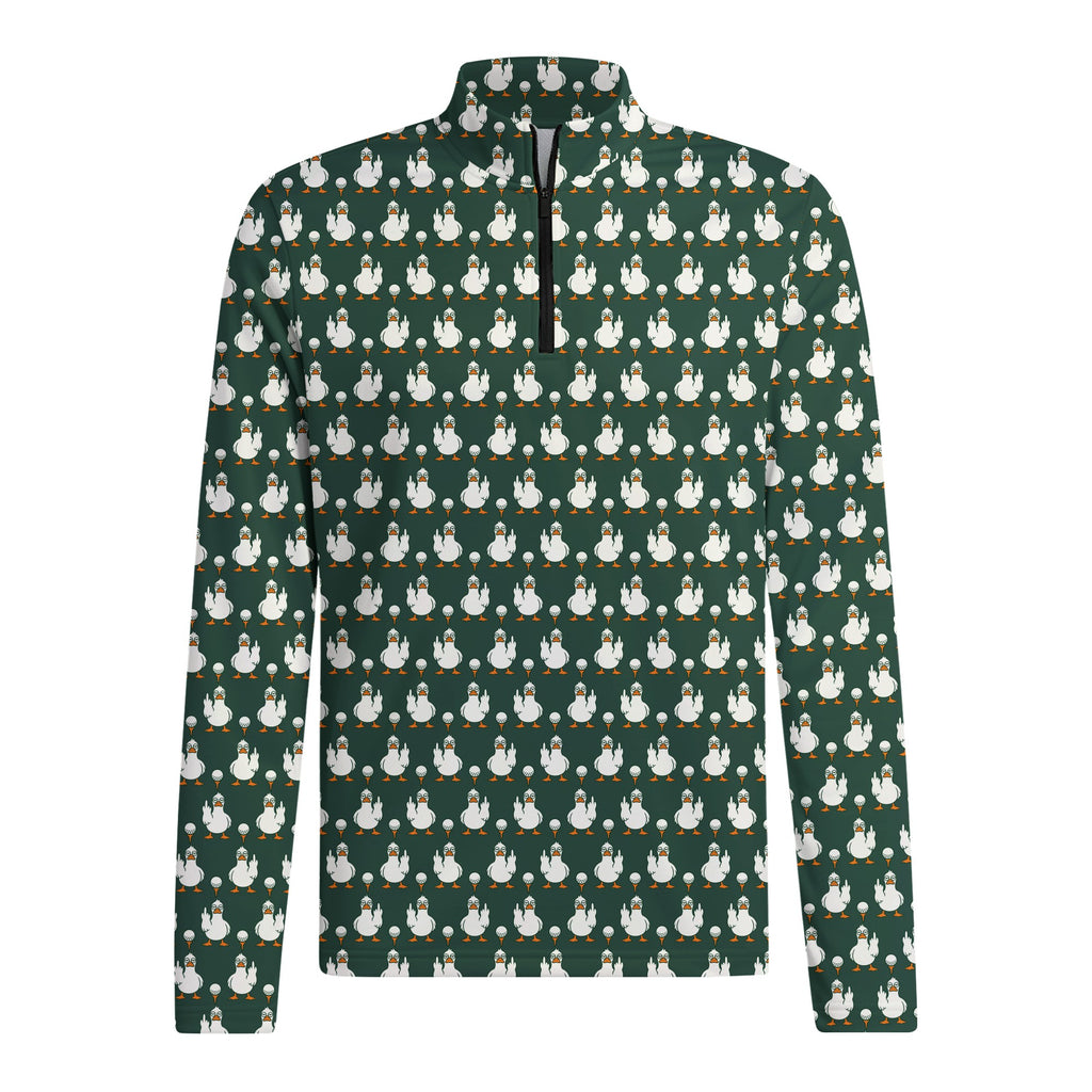 Birdie Salute Half Zip Pullover - Front