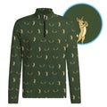 Buck Season Birdie Half Zip Pullover - Detail Close-up