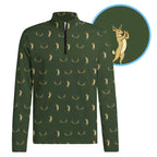 Buck Season Birdie Half Zip Pullover - Detail Close-up