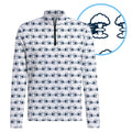 Total Tee Destruction Half Zip Pullover - Detail Close-up
