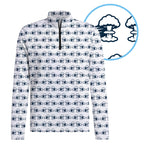 Total Tee Destruction Half Zip Pullover - Detail Close-up