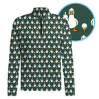 Birdie Salute Half Zip Pullover - Detail Close-up