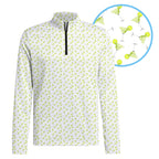 19th Hole Margarita Cocktail Slice Lime Half Zip Pullover