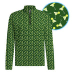 19th Hole Margarita Cocktail Slice Lime Half Zip Pullover