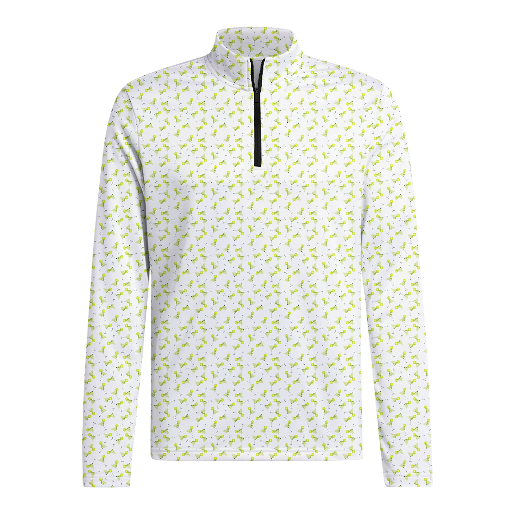 19th Hole Margarita Cocktail Slice Lime Half Zip Pullover