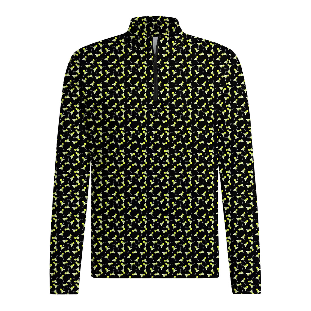 19th Hole Margarita Cocktail Slice Lime Half Zip Pullover