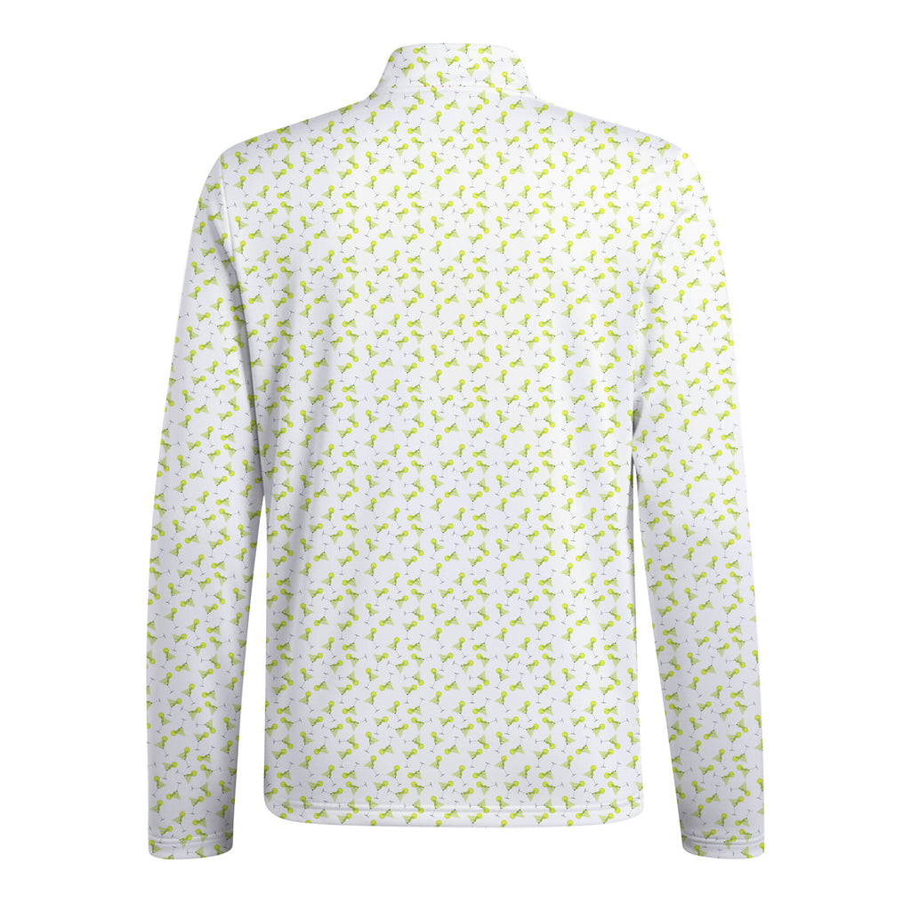 19th Hole Margarita Cocktail Slice Lime Half Zip Pullover