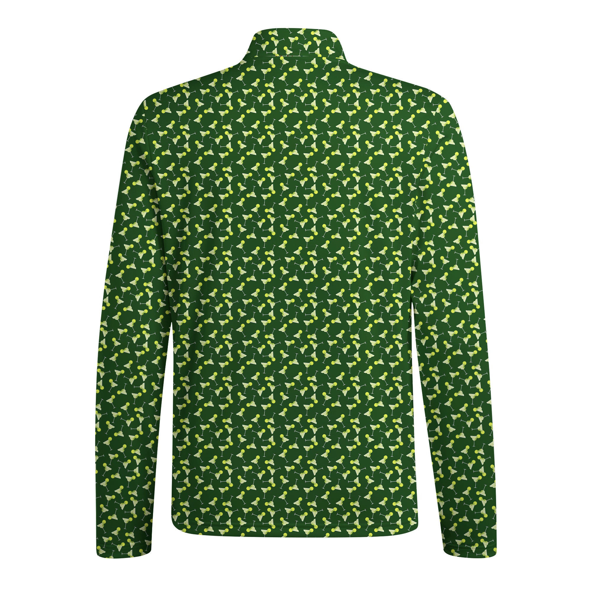 19th Hole Margarita Cocktail Slice Lime Half Zip Pullover