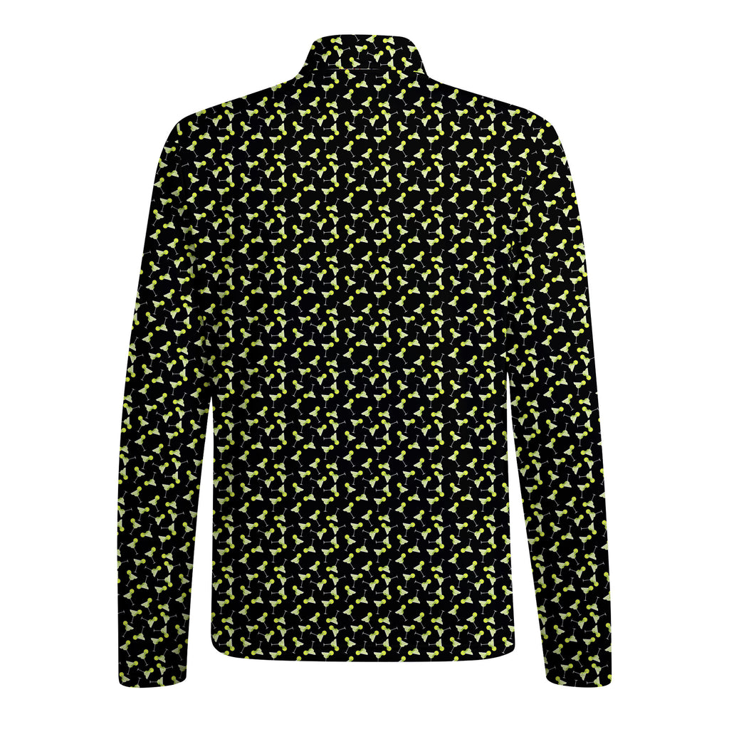 19th Hole Margarita Cocktail Slice Lime Half Zip Pullover