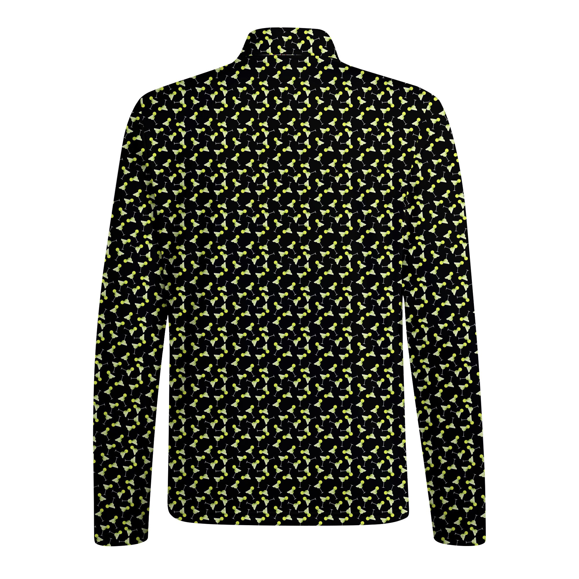 19th Hole Margarita Cocktail Slice Lime Half Zip Pullover