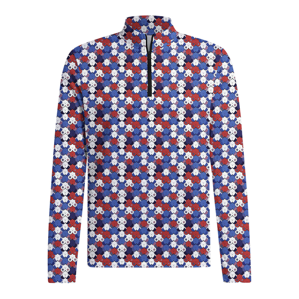 American Tatas Half Zip Pullover
