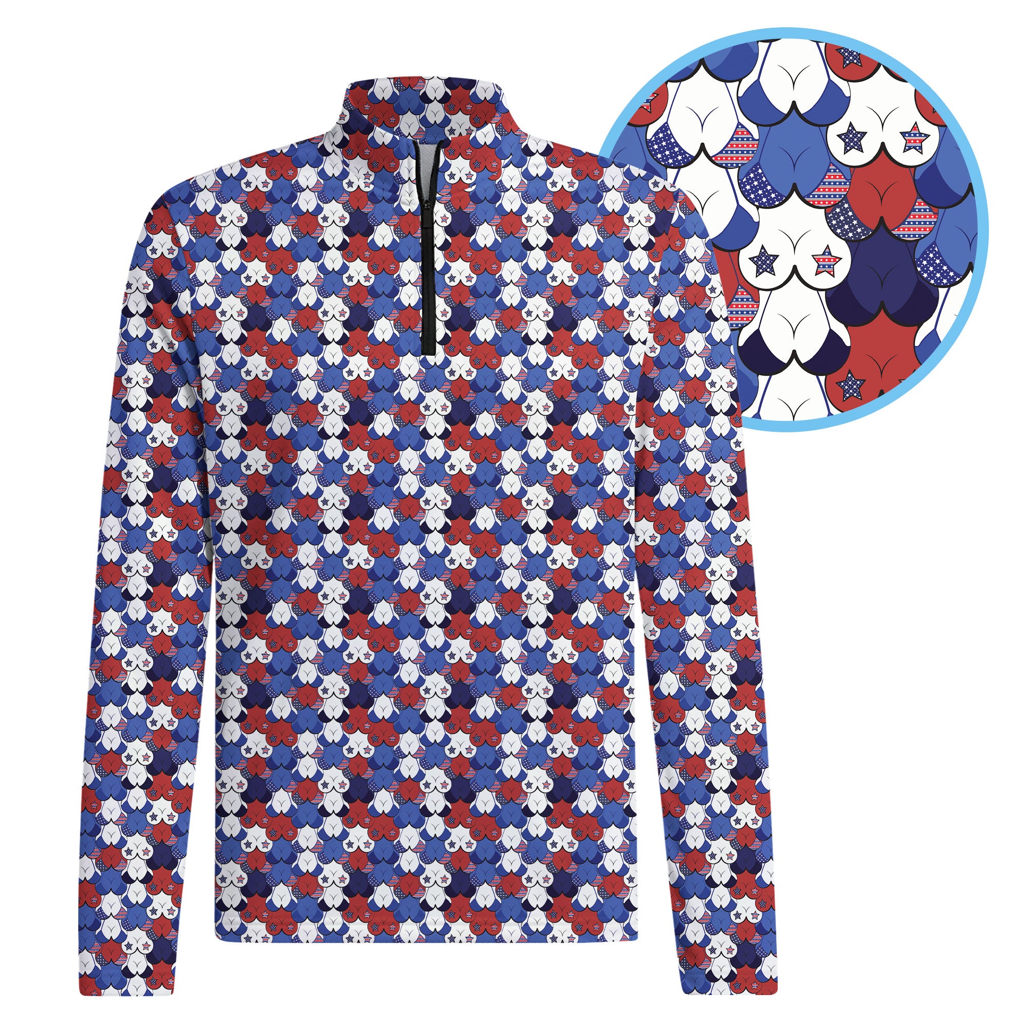 American Tatas Half Zip Pullover